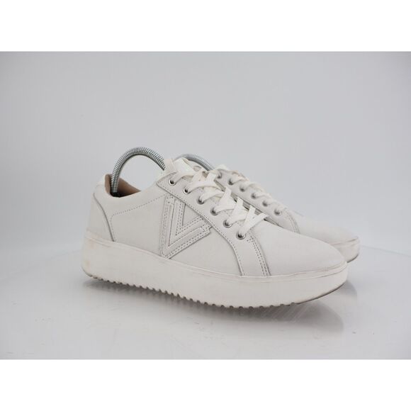 Vionic Kearny Lace Up Platform Sneaker Womens Size 9 White Leather Orthotic - Picture 1 of 13